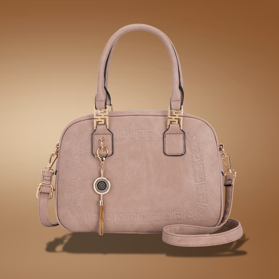 Small Top-Handle Crossbody Satchel – Women’s Barrel Handbag