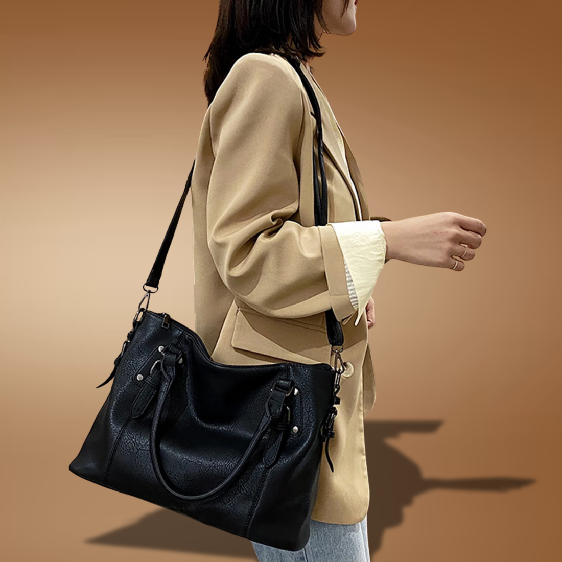 Women’s Hobo Bag – Leather Shoulder Handbag & Crossbody Purse