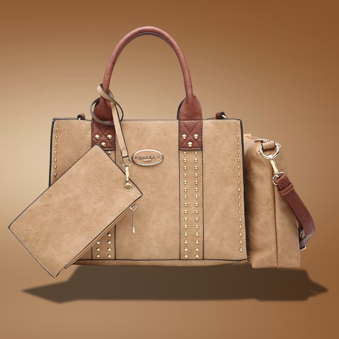 3-Piece Women’s Handbag Set – Tote, Shoulder Bag & Hobo Satchel Work Purse