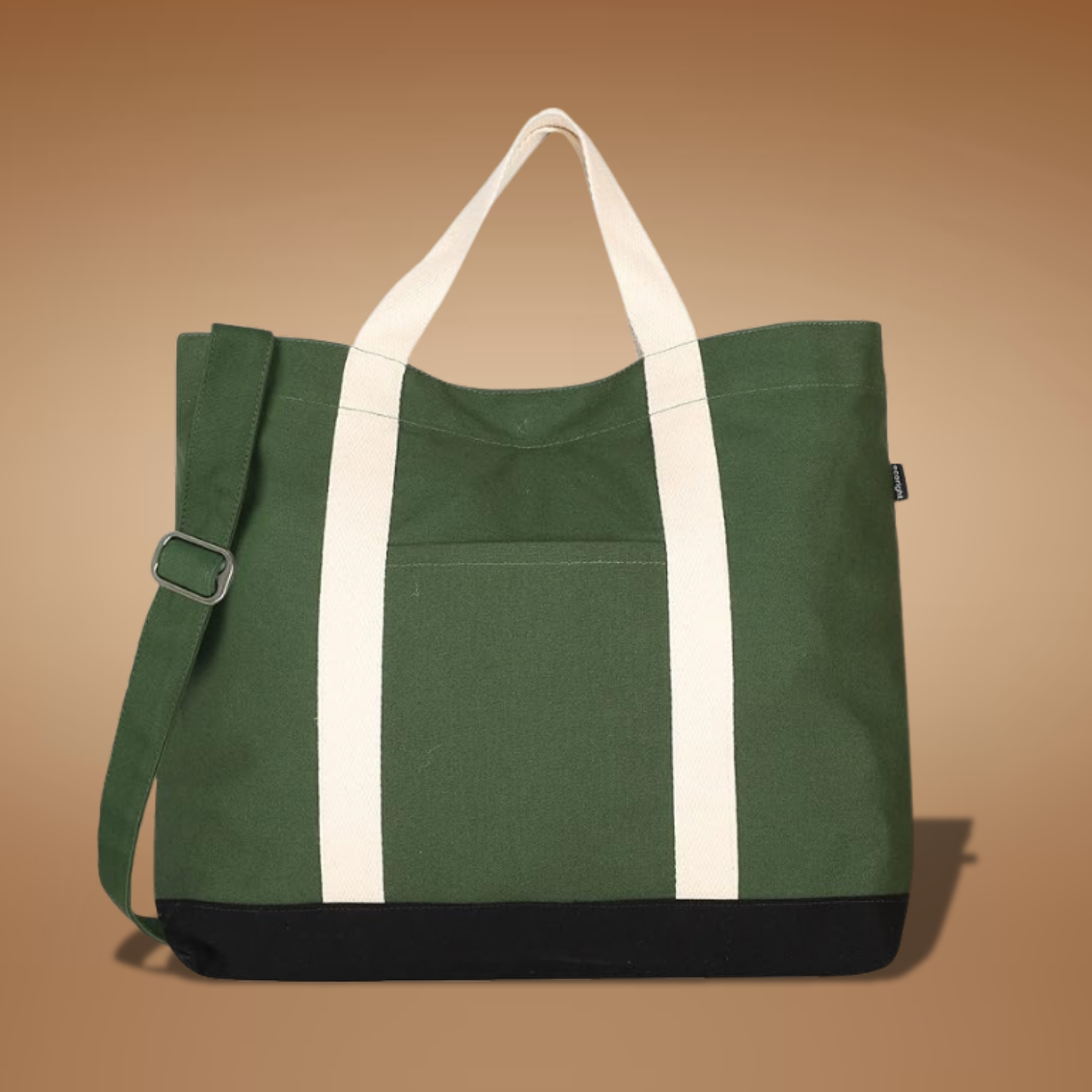 XL Canvas Tote with Adjustable Crossbody Straps